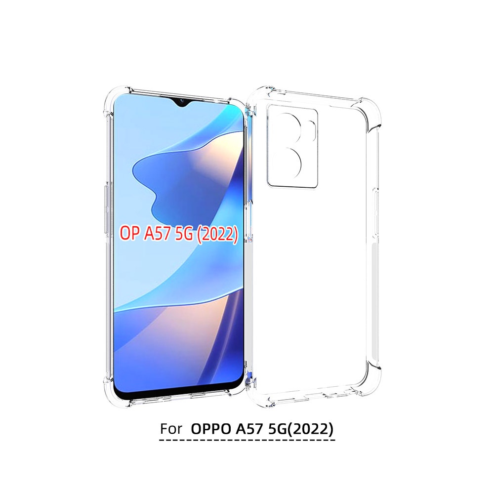 เคส OPPO A57 5G (2022) แบบ TPU ใสเสริมขอบและมุมกันกระแทก