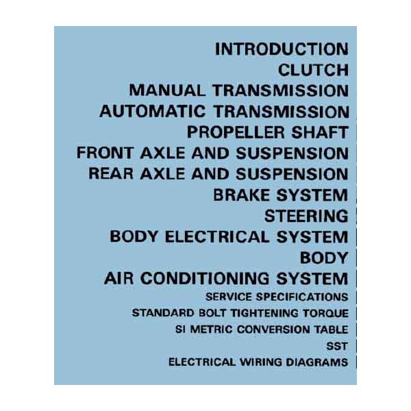 CD คู่มือซ่อม WIRING DIAGRAM TOYOTA AE 86 , 4A-F, 4A-GE