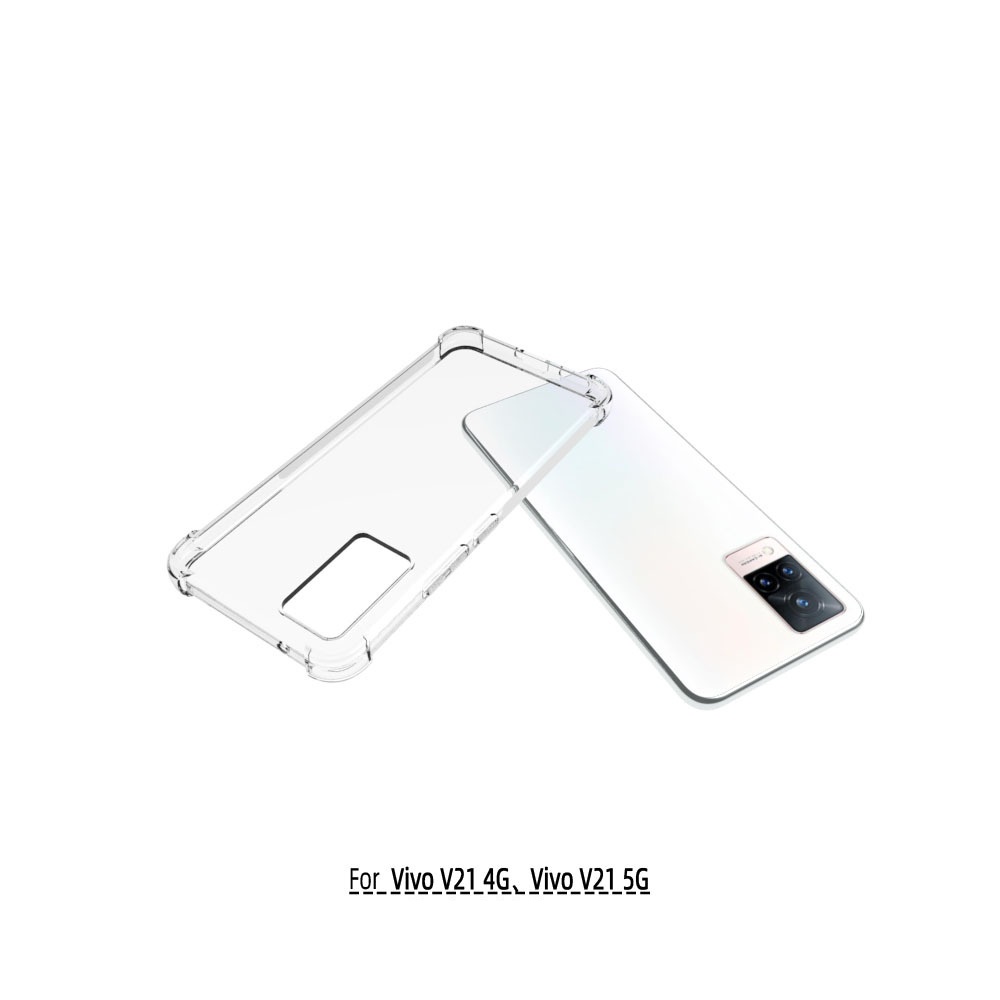 เคส Vivo V21 5G ใสเสริมขอบและมุมกันกระแทก