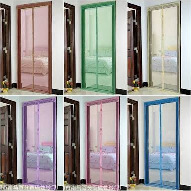 ม่านกันแมลง มุ้งกันยุง แบบติดประตู 139.- ส่งฟรี ขนส่งเอกชน