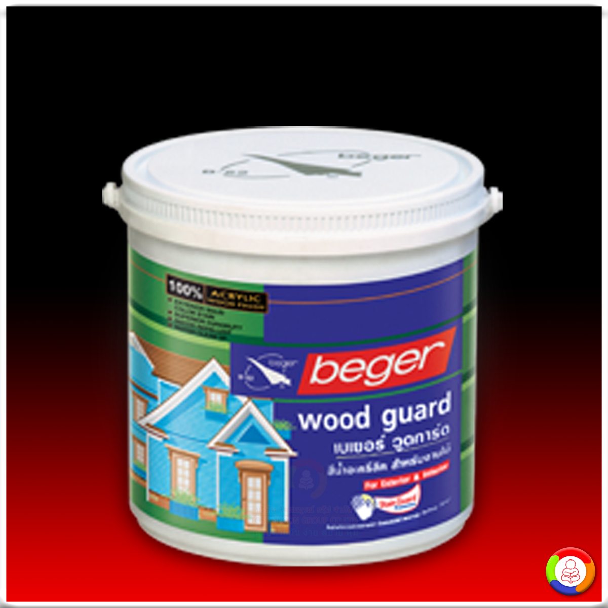 Beger Wood Guard สีเบเยอร์ วูดการ์สีน้ำอะคริลิก สำหรับผนังไม้ภายใน-นอก