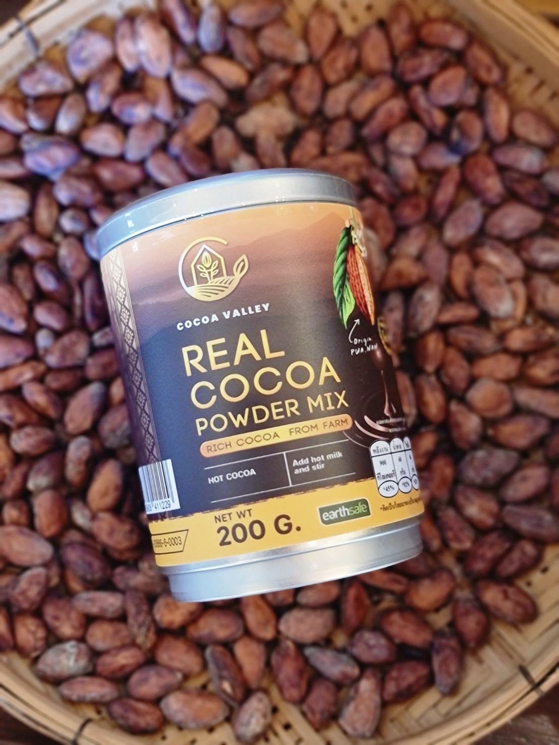ผงโกโก้แท้พร้อมชง ตรา Cocoa Valley