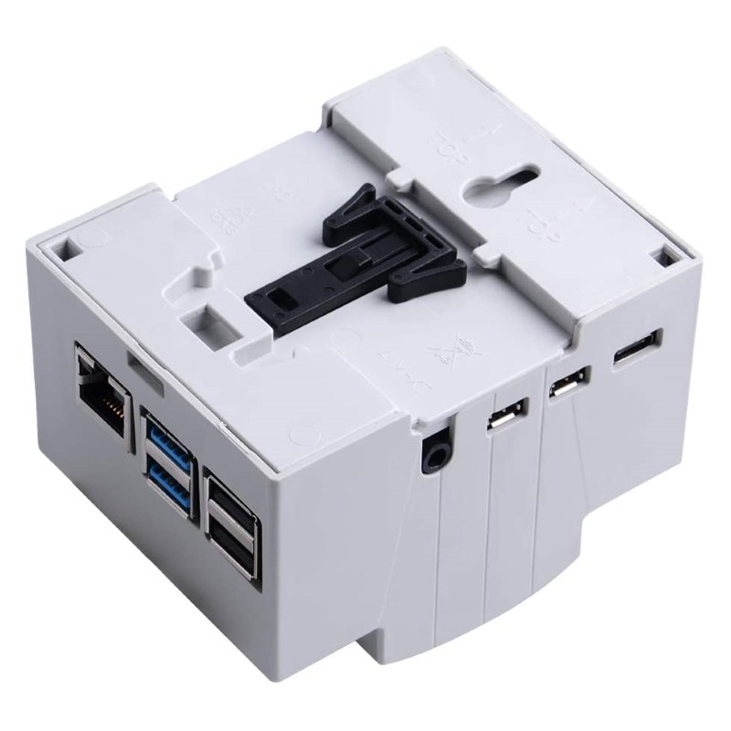 DIN Rail Case for Raspberry Pi 4 Model B เคสติดรางปีกนก