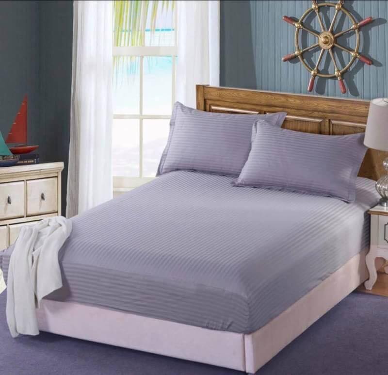 เฉพาะชุดผ้าปู ขนาด 3.5 ฟุต 3 ชิ้น สีพื้น ลายริ้ว งานโรงแรม 4 ดาว ผ้าเนียนนุ่ม ไม่เป็นขุย สีสวย เนื้อผ้าดีมาก