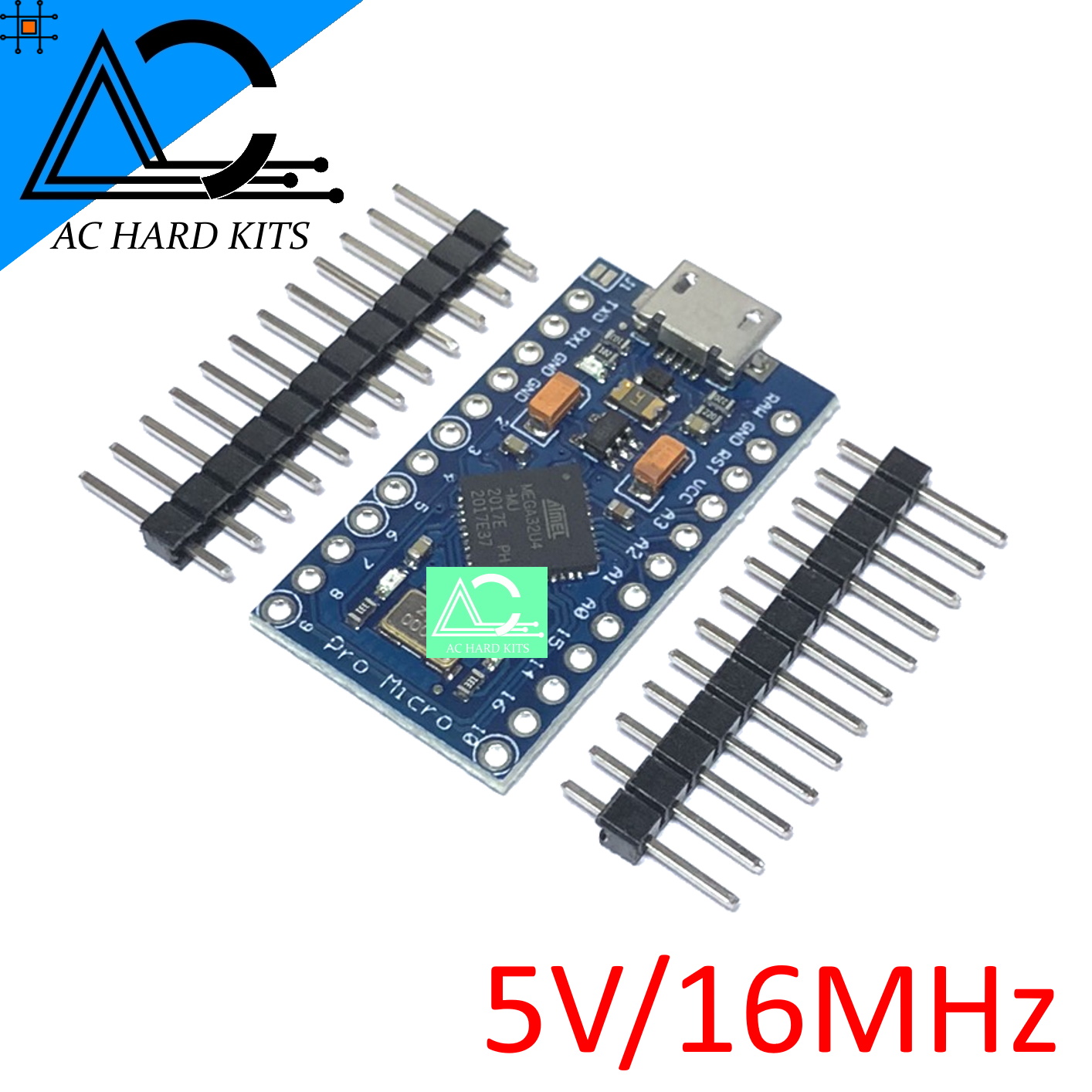 Arduino Leonardo Pro Micro ATmega32U4 5V/16MHz - ACHardKits : Inspired ...