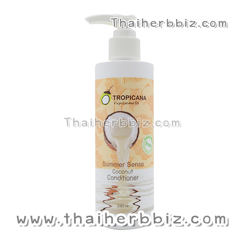 ครีมนวดผมน้ำมันมะพร้าวทรอปิคานา กลิ่นซัมเมอร์ เซ้นส์ สูตร NON PARABEN (Coconut Conditioner)