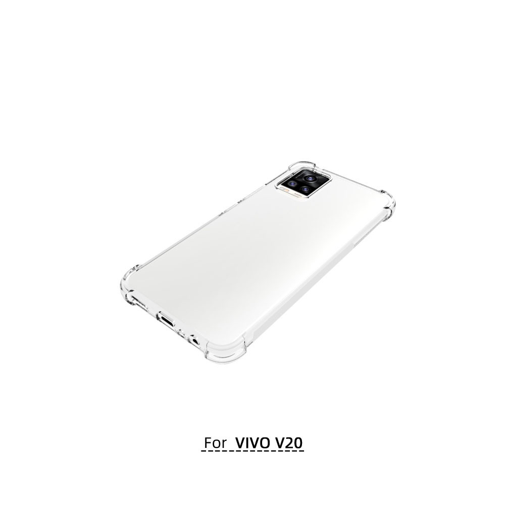 เคส Vivo V20 ใสเสริมขอบและมุมกันกระแทก