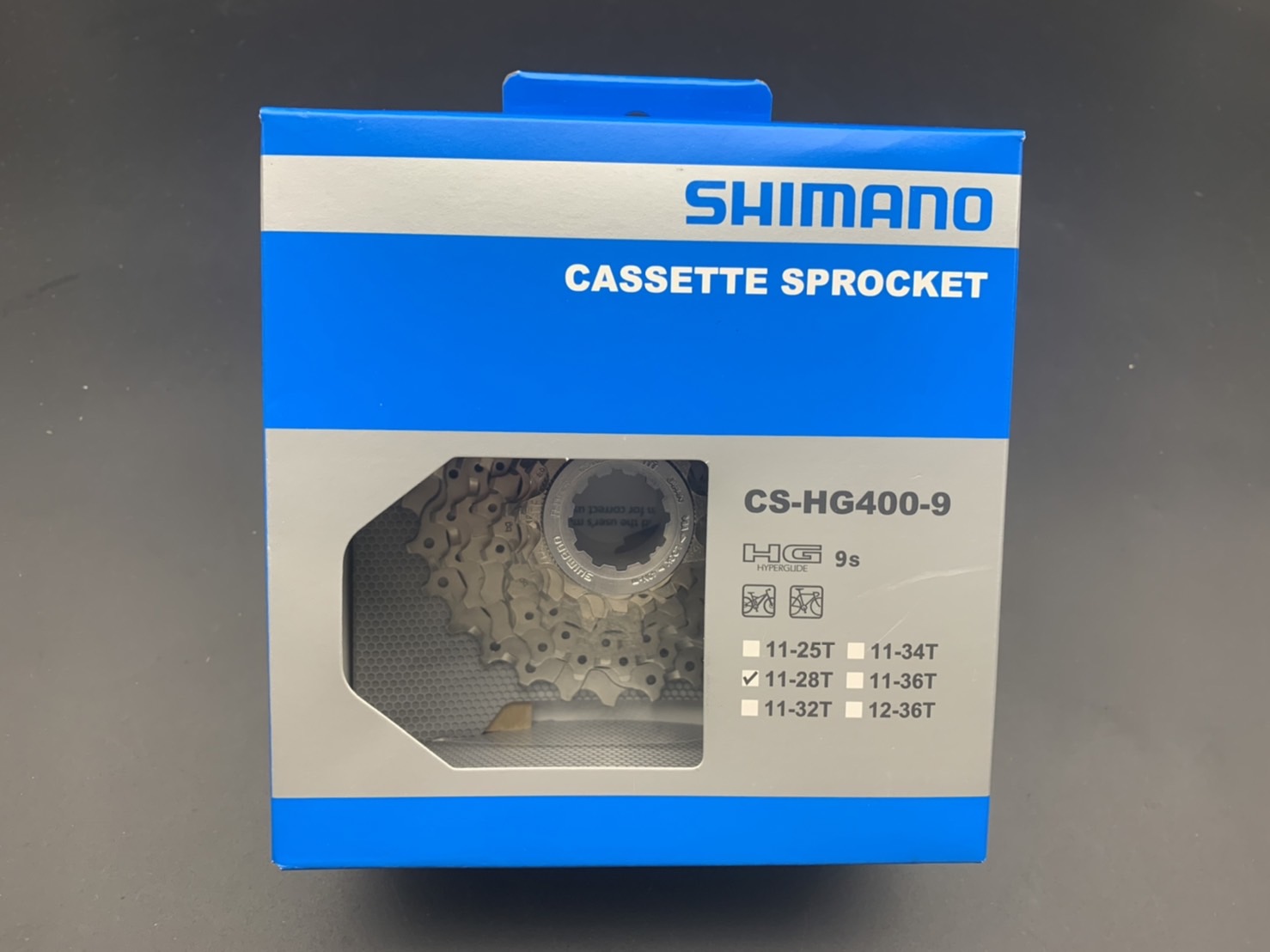 สเตอร์ Shimano Sora / Alivio 9 Speed รุ่น CS-HG400 ขนาด 11-25 / 11-28 / 11-30 / 11-32 / 11-34 / 12-36