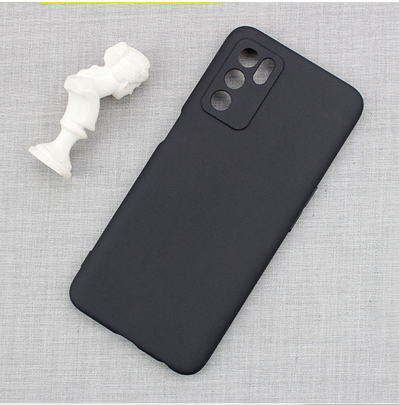 เคส OPPO A16 แบบ TPU บางอ่อนเรียบ สีดำ