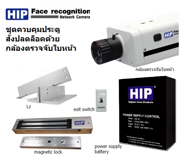 ชุดควบคุมประตูระบบกล้องตรวจจับใบหน้า