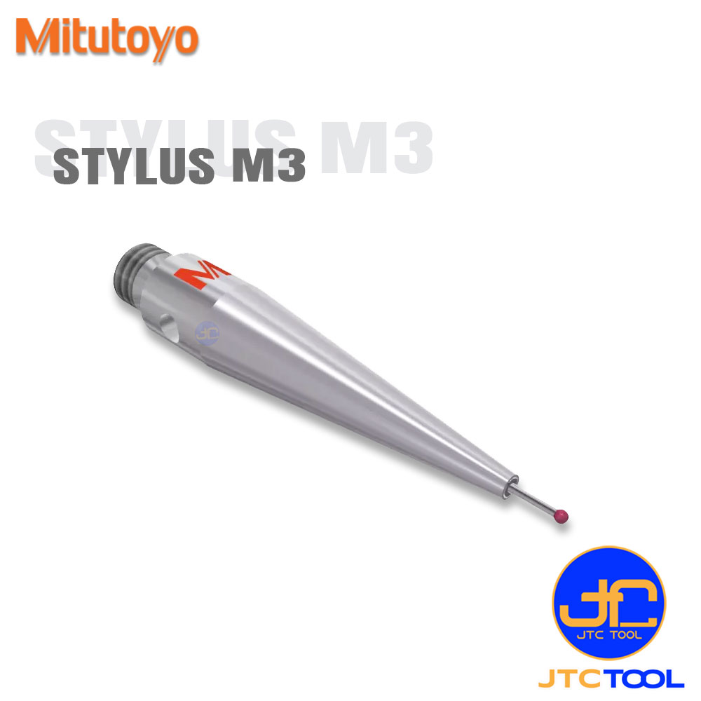 Mitutoyo ปลายสัมผัส(Stylus) สำหรับเครื่องจักร CMM ขนาด M3 แบบทังสเตน - Stylus: tungsten carbide