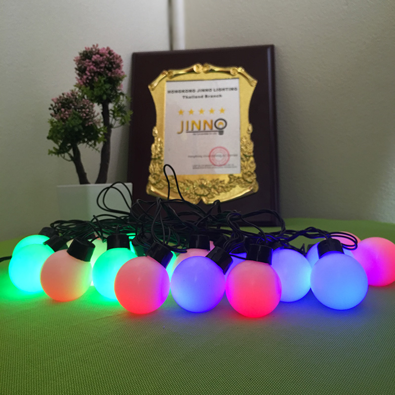 ส่งฟรี ไฟเชอรี่led ไฟปิงปองled 50 ลูก : ขนาด 2.2 ซม - สลับสี /Ping pong ball led 50 leds : 2.2 cm. size - RGB