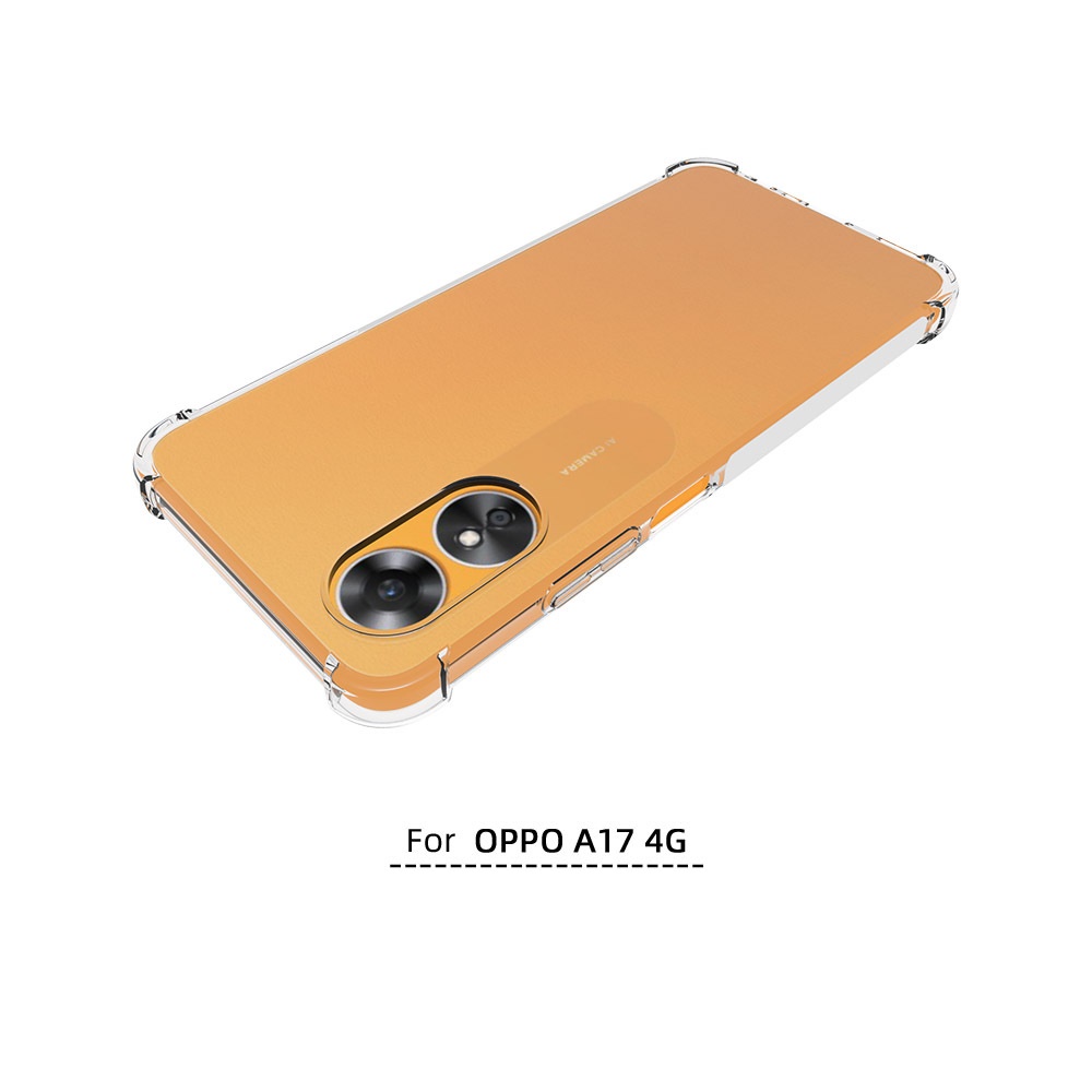 เคส OPPO A17 4G ใสเสริมขอบและมุมกันกระแทก