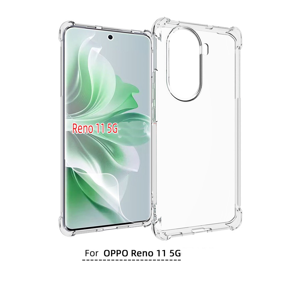 เคส OPPO Reno11 5G แบบ TPU ใสเสริมขอบและมุมกันกระแทก