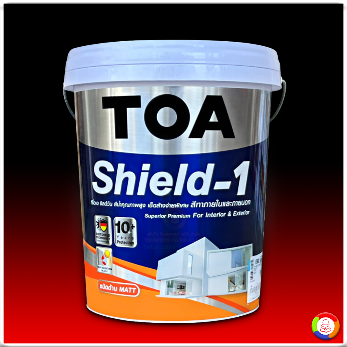 TOA Shield-1 For Exterior ทีโอเอ ชิลด์ วัน ภายนอก ชนิดด้าน 18 L.
