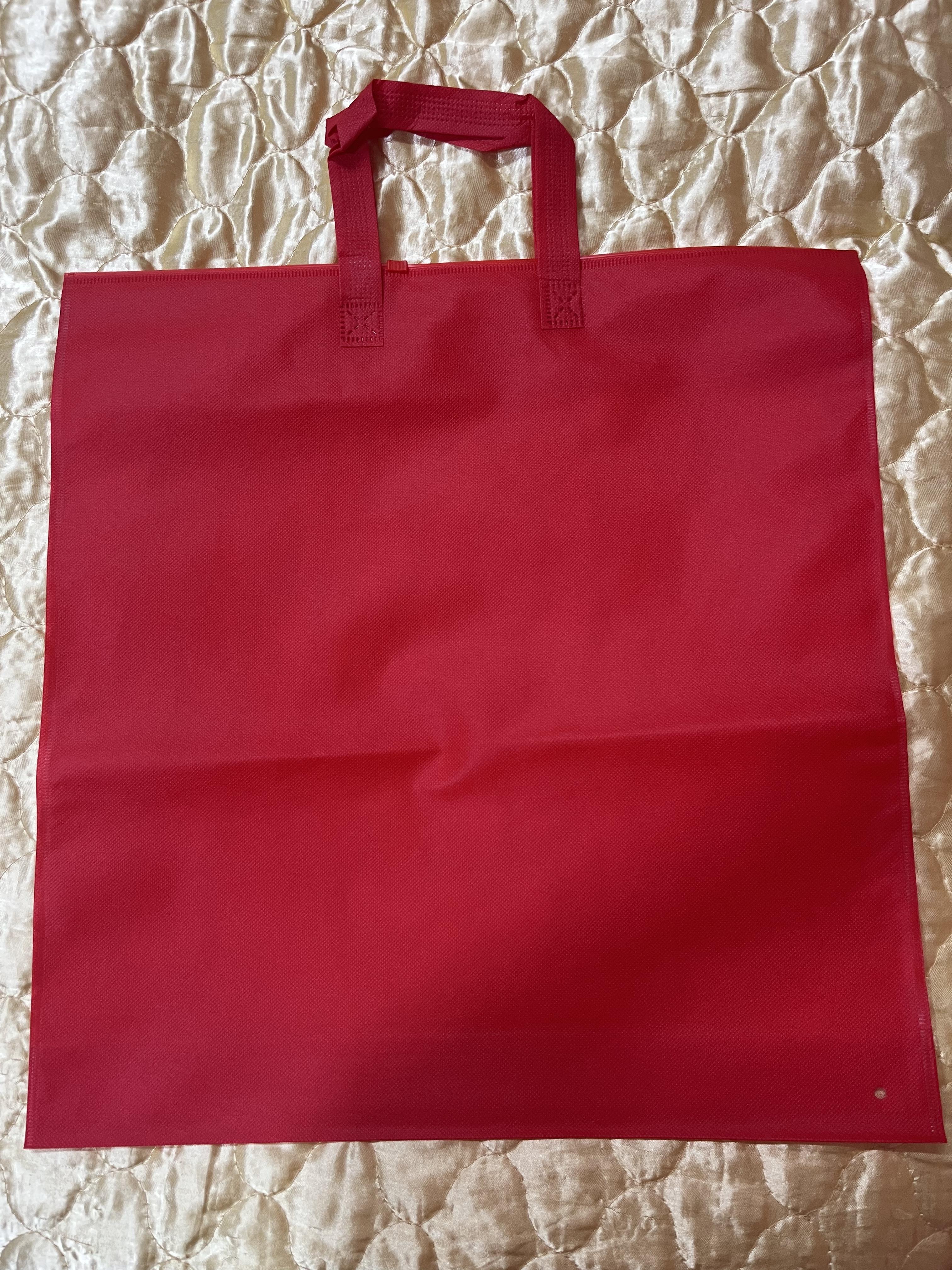 ถุงผ้าสปันบอนด์ มีซิป ใส่ผ้าห่ม ใส่เสื้อผ้า ใส่ตุ๊กตา 45x45cm / 45x47cm