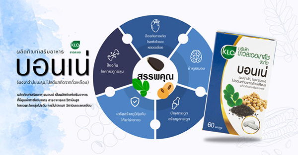 บอนเน่ ขาวละออเภสัช Khaolaor เสริมสร้างมวลกระดูก ป้องกันกระดูกพรุน (60 แคปซูล)