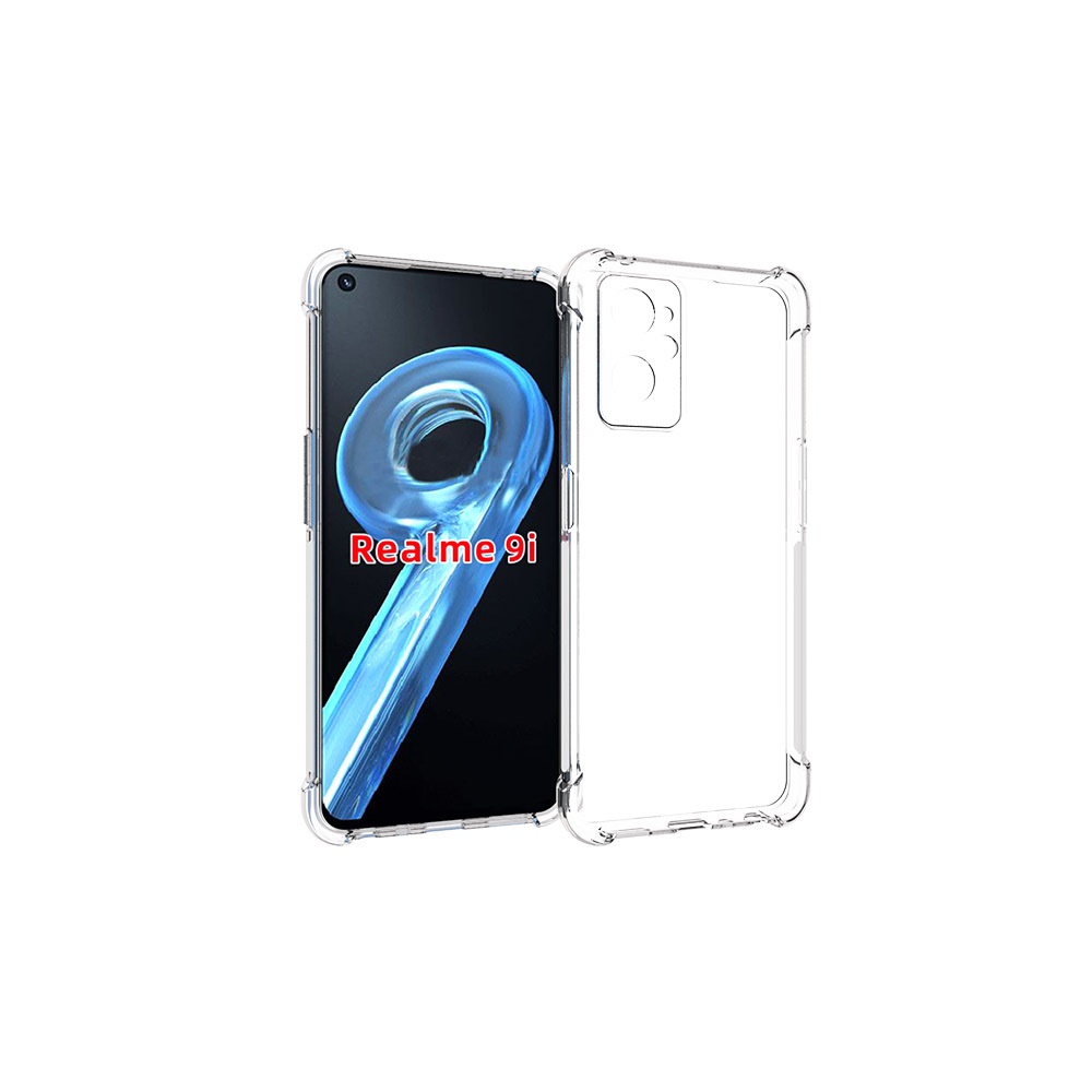 เคส realme 9i แบบ TPU ใสเสริมขอบและมุมกันกระแทก