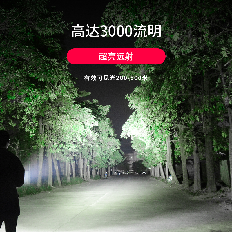 ไฟฉายแรงสูงขนาดกลาง Pioneman U8A Titanium หลอด SST70 , 4000 LM