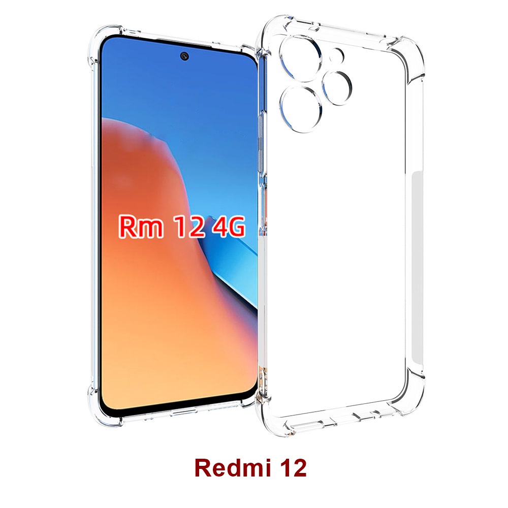 เคส Redmi 12 ใสอ่อน ผลิตจาก TPU หนา 1.5 มิลลิเมตร เสริมขอบและมุมกันกระแทก