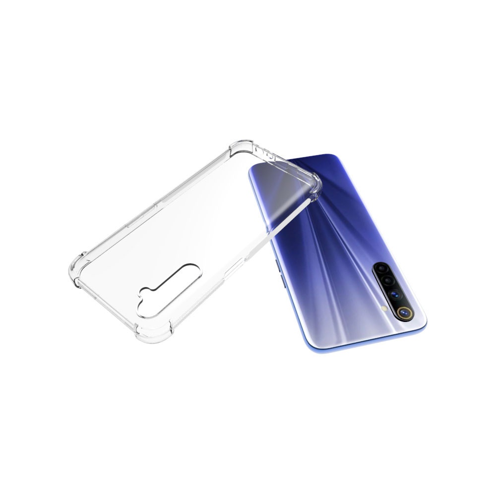 เคส Realme 6 แบบ TPU ใสเสริมขอบและมุมกันกระแทก