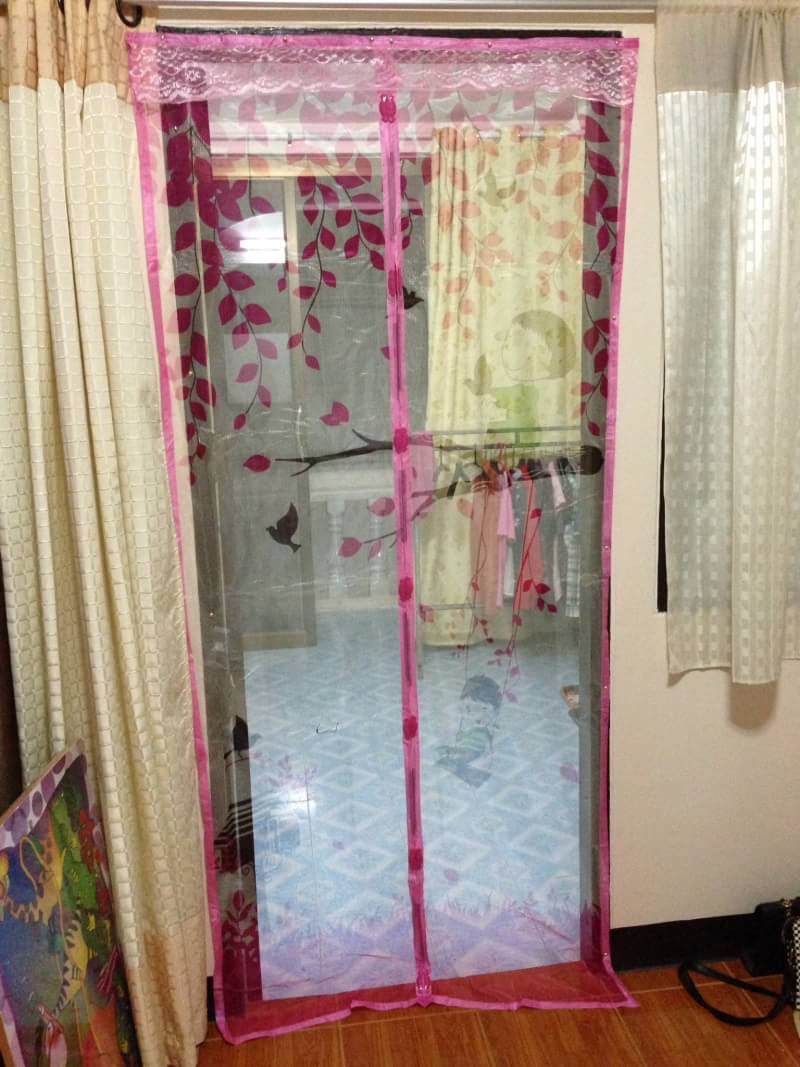 ม่านกันแมลง มุ้งกันยุง แบบติดประตู 139.- ส่งฟรี ขนส่งเอกชน