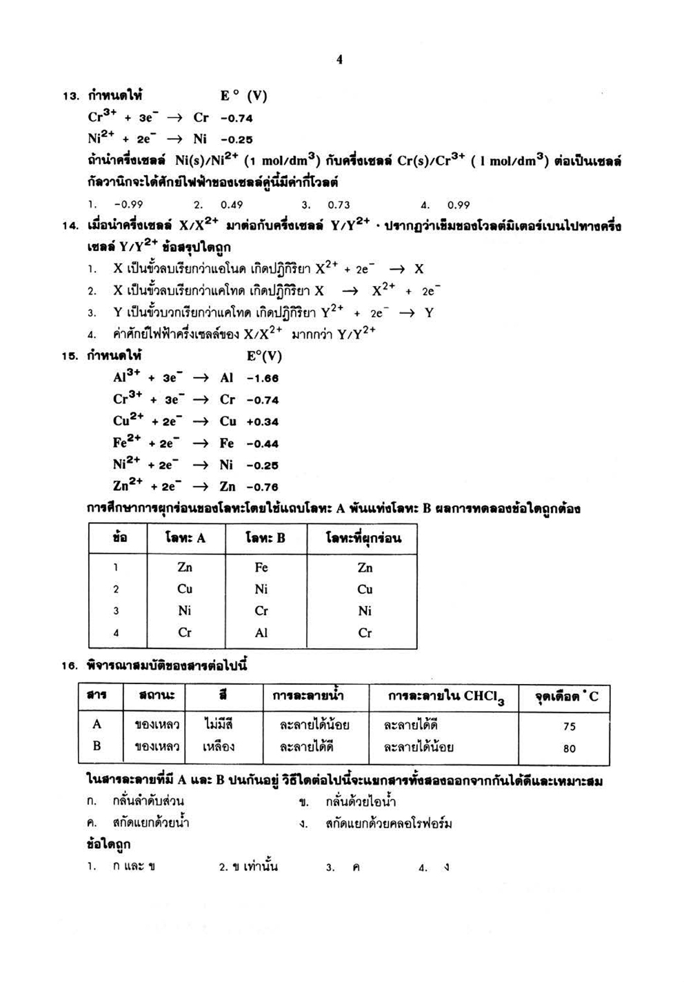 เฉลยข้อสอบ เคมี 15 พ.ศ. เตรียมสอบเข้ามหาวิทยาลัยระบบ TCAS