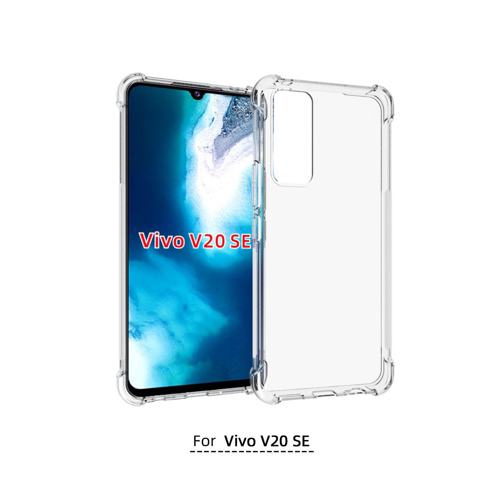 เคส Vivo V20 SE ใสเสริมขอบและมุมกันกระแทก