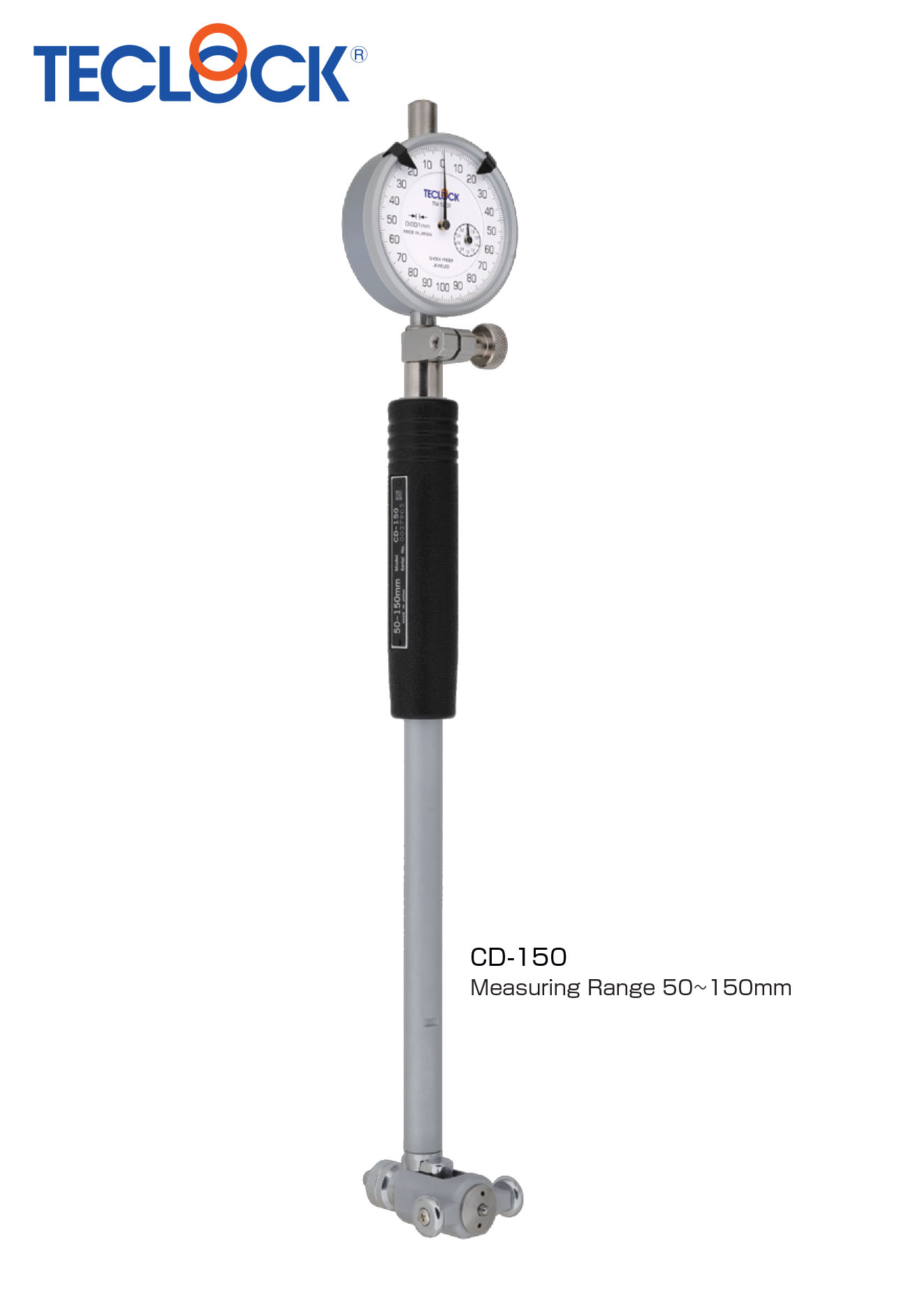 Teclock บอร์เกจเกจวัดรูใน ขนาด 50-150มิล รุ่น CD-150 - Bore Gauge Standard type Size 50-150mm. No.CD-150