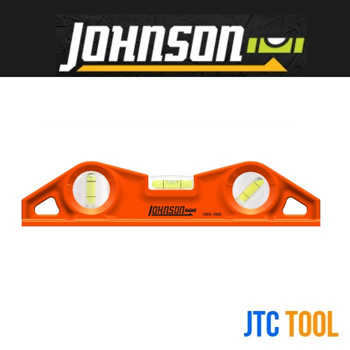 ระดับน้ำอลูมิเนียมฐานแม่เหล็ก 10นิ้ว - 10" Magnetic Welder's Torpedo Level No.1424-1000 [Brand: Johnson]