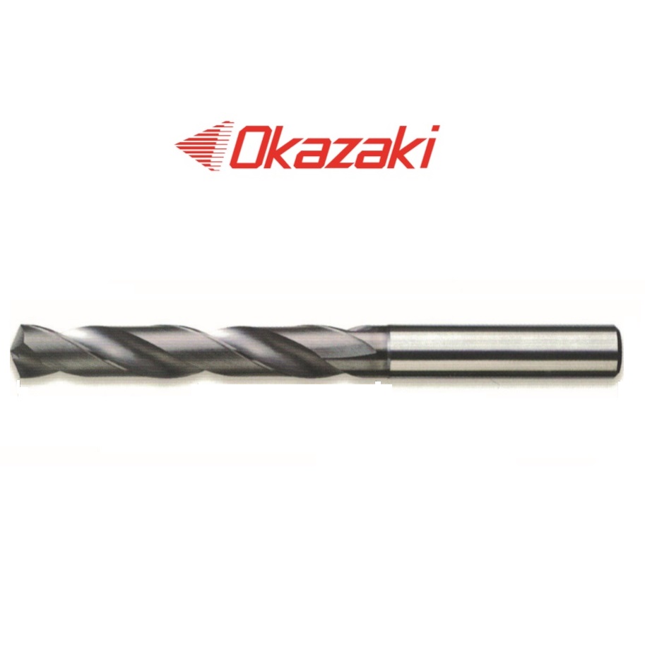 ดอกสว่านคาร์ไบด์เจาะเหล็ก(ไซต์3.0-8.0) - Solid Carbide Drills for Steels (High Power Type) SDX4A Series [Brand: Okazaki]