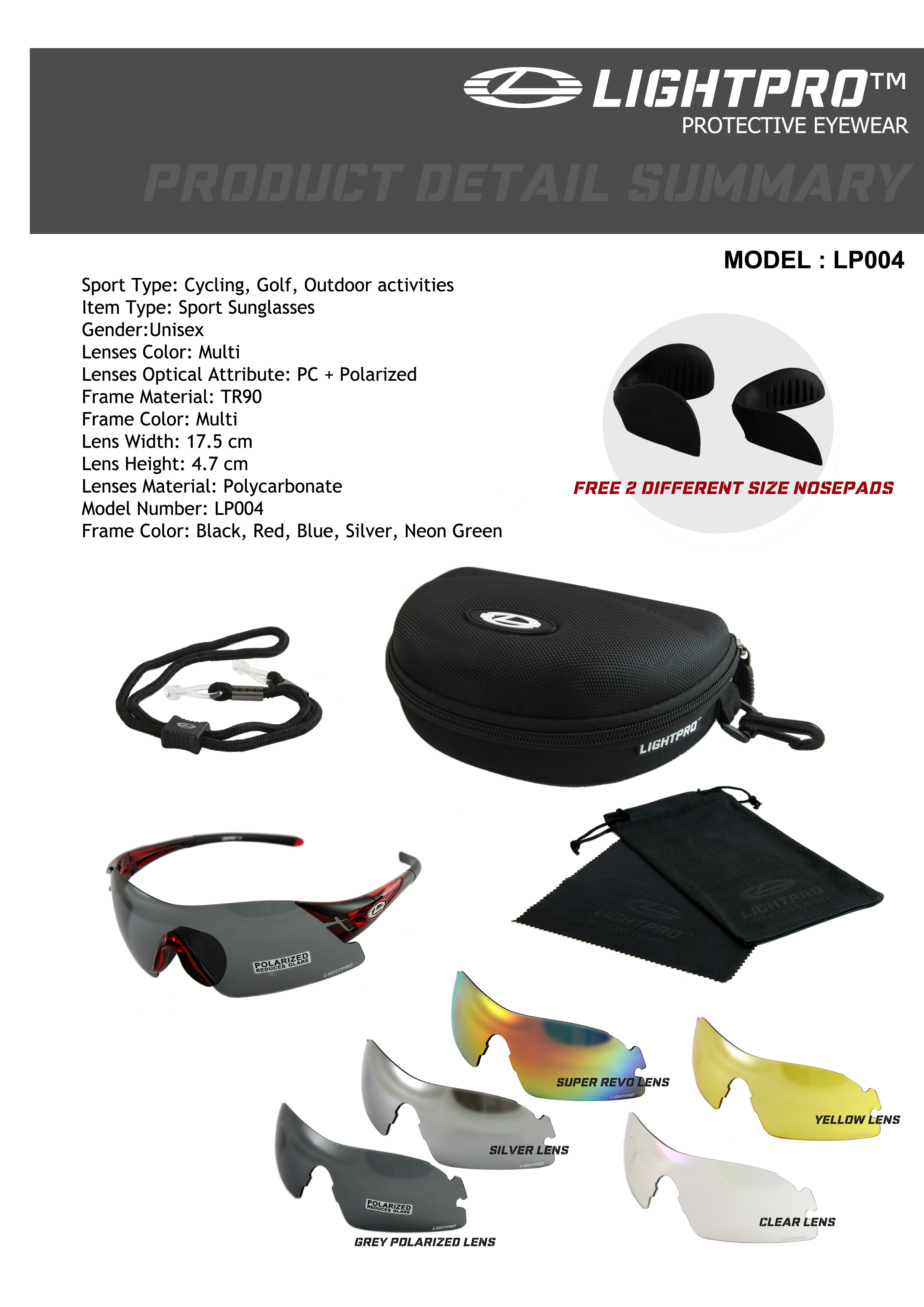 LIGHTPRO LP004 Silver + เลนส์ปรับแสงออโต้ X-lens