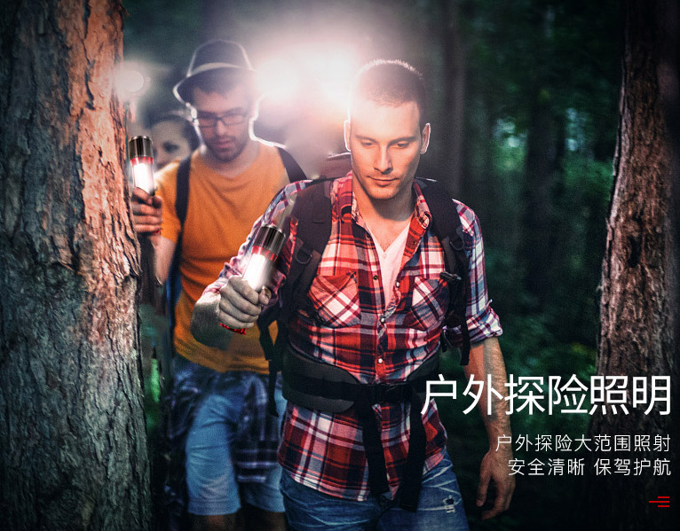 ไฟฉายเอนกประสงค์ แบบขยายได้ พร้อมไฟด้านข้าง COB Warsun Wisdom X