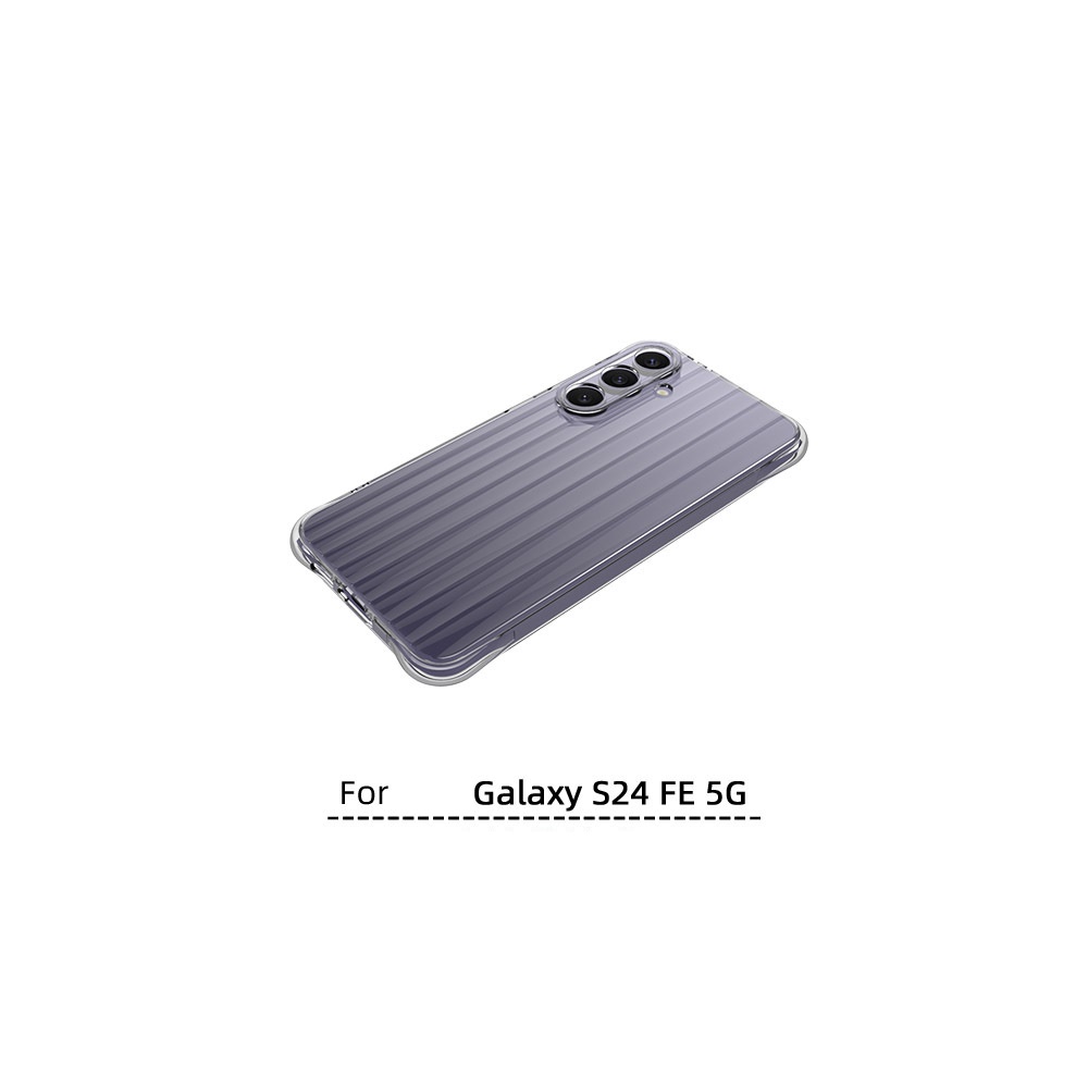 เคสสำหรับ Samsung Galaxy S24 FE แบบ TPU ใสอ่อนนิ่มลายคลื่น