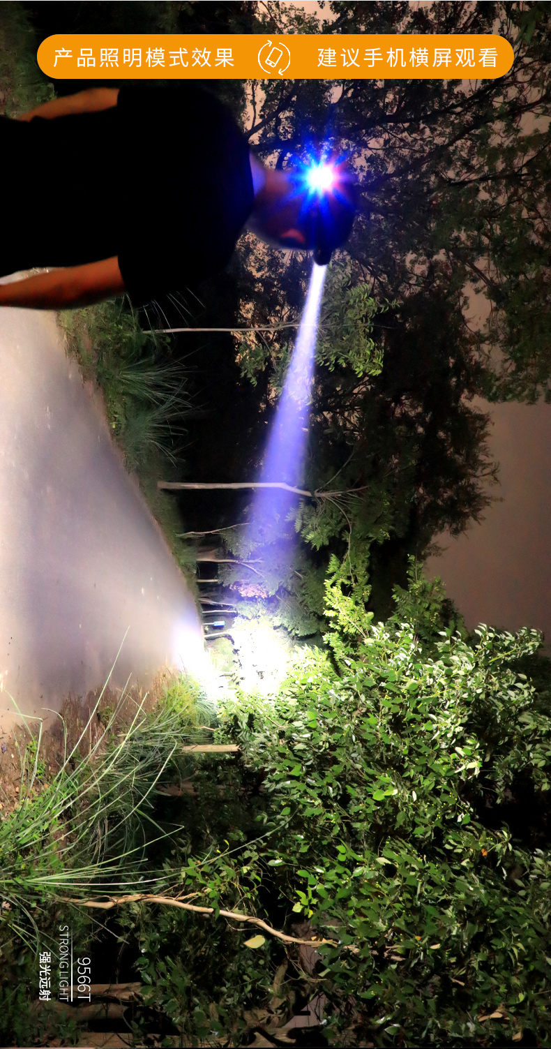 ไฟฉายคาดศีรษะแรงสูงขนาดใหญ่ Han Guang HG-9566S หลอด P100