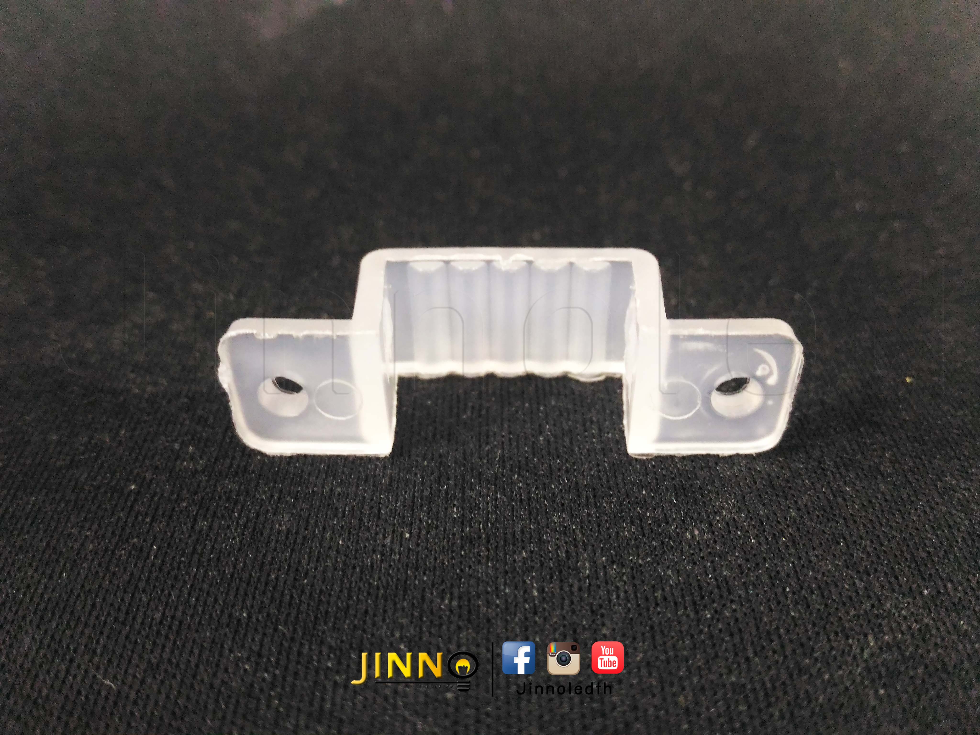 Clip lock คลิปยางล็อคติดตั้งไฟสายยาง แบบหนา โค้งงอไม่ได้ Non-Flexible สำหรับ 5630 Milky wire