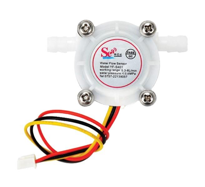 YF-S401 Hall Effect Water Flow Meter Sensor วัดอัตราการไหลของน้ำ