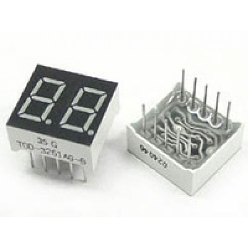 Seven Segment 2-Digit 0.56" Common Anode