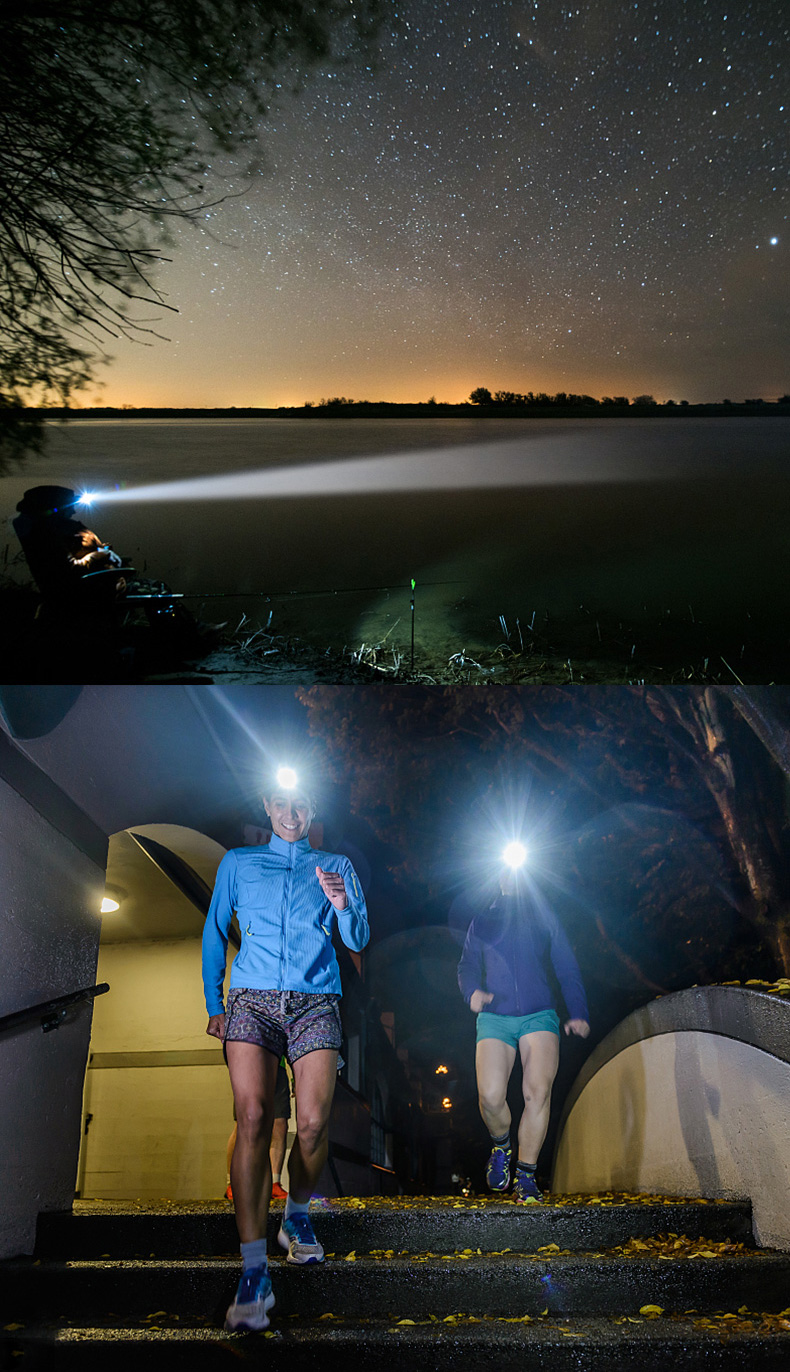 ไฟฉายคาดศีรษะแรงสูง W08 Gray MD Edition สีเทา