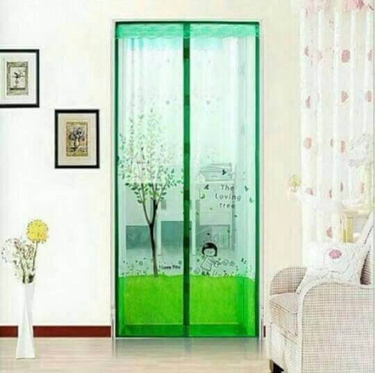 ม่านกันแมลง มุ้งกันยุง แบบติดประตู 139.- ส่งฟรี ขนส่งเอกชน