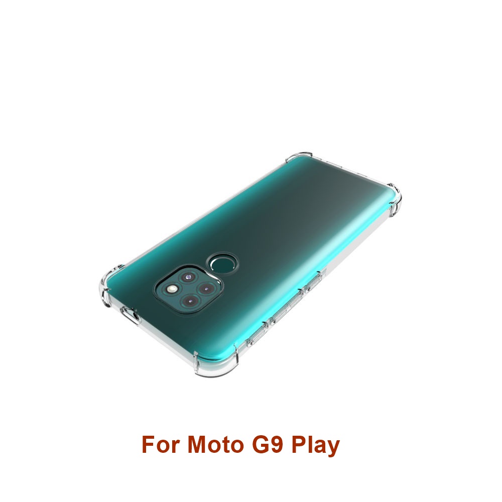 เคส Motorola Moto G9 Play แบบ TPU ใสเสริมขอบและมุมกันกระแทกหนา 1.5 mm.