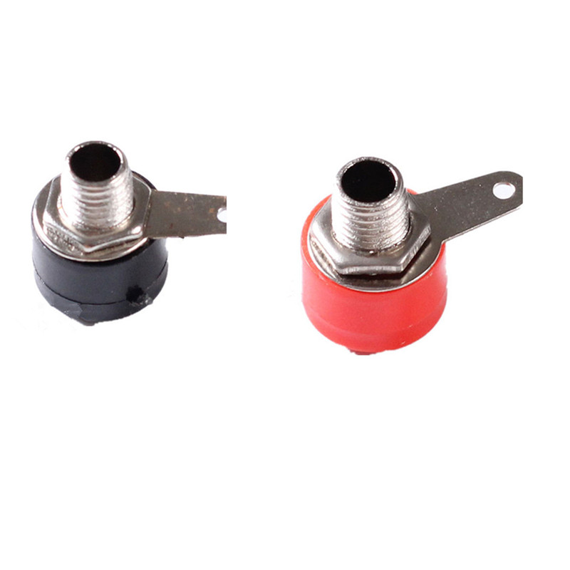 Banana Jack 4mm ตัวเมีย 1 คู่ (ดำ-แดง)