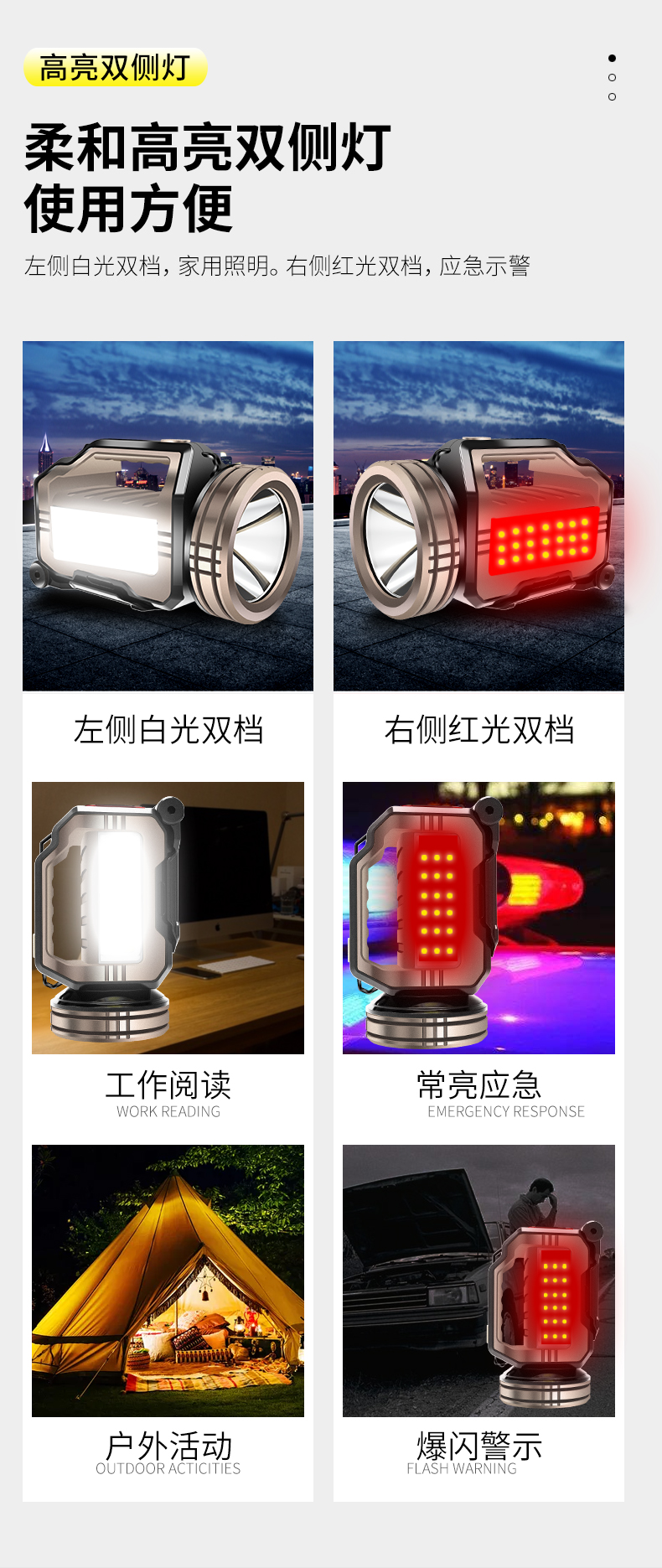 ไฟฉายสะพาย และจับถือ พร้อมขาตั้ง ขนาดใหญ่ Kinsach KS 1030 P50