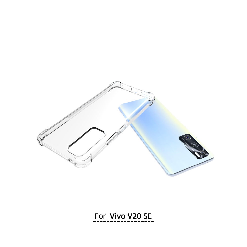 เคส Vivo V20 SE ใสเสริมขอบและมุมกันกระแทก