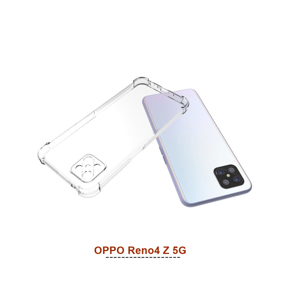 เคส OPPO Reno4 Z 5G แบบ TPU ใสเสริมขอบและมุมกันกระแทก