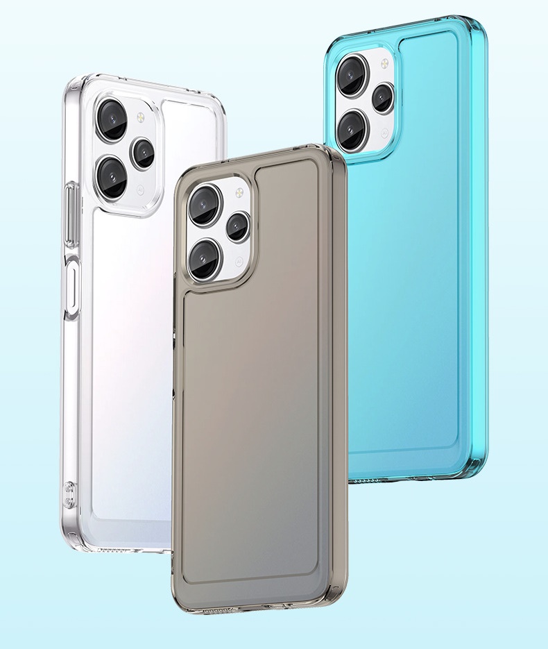 เคสสำหรับ Redmi 12 4G แบบโปร่งใสลดแรงกระแทก TPU อ่อนนิ่ม