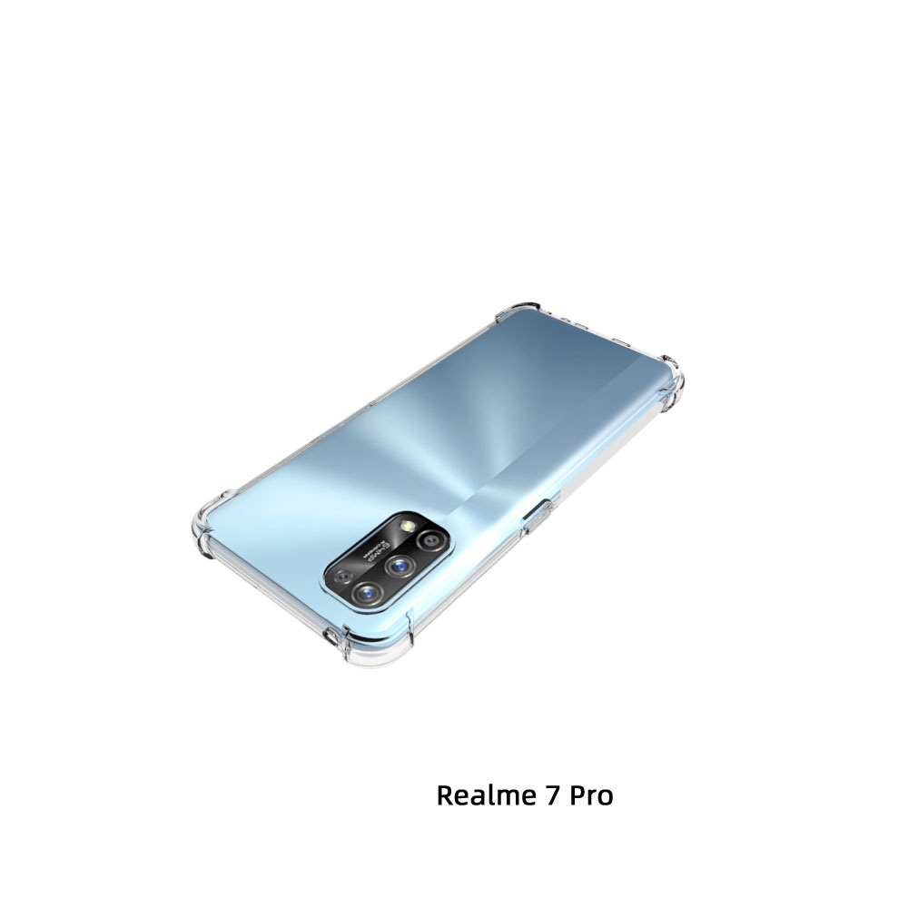 เคส Realme 7 Pro แบบ TPU ใสเสริมขอบและมุมกันกระแทก