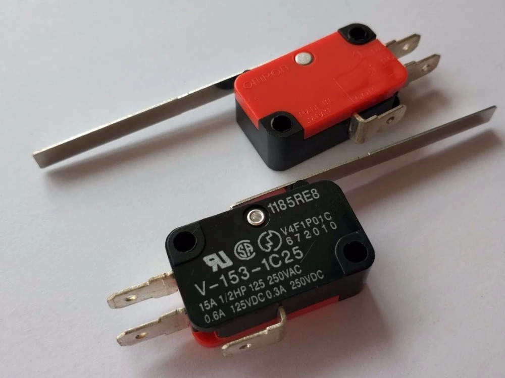 V-153-1C25 Micro Switch / Mechanical Limit Switch / Travel Switch ลิมิตสวิทช์ ไมโครสวิทช์ แบบก้านตรง ความยาว 50mm
