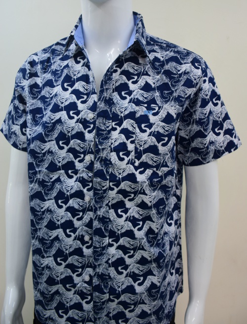 เสื้อเชิ้ตผ้าค้อตต้อน ผ้าลายดอก ลายสก็อต เชิ้ตลายวินเทรด เชิ้ตไปทะเล มีกระเป๋า สาปกระดุม คละไซร์ M-XXXL