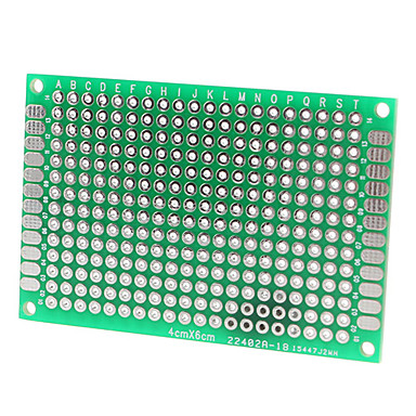 4*6cm Double Side Universal PCB Prototyping Board (เขียว)
